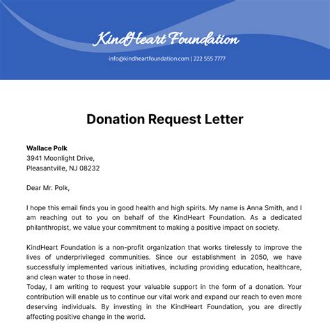 32+ Free Donation Request Letter Templates & Examples – Word .